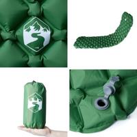 VidaXL Kampeermatras opblaasbaar 190x58x6 cm 1- persoons groen - thumbnail