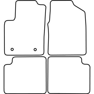 Automatten passend voor Ford Ka 2013-2015 TMFO548