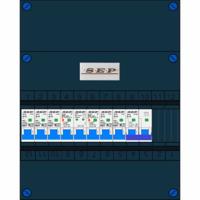 SEP 5 groepenkast en kookgroep 2 aardlekschakelaars hoofdschakelaar 1fase 230V - thumbnail