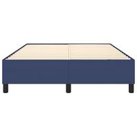 Boxspringframe stof blauw 140x190 cm - thumbnail