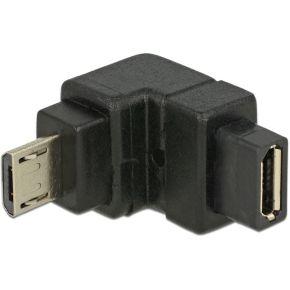 Delock 65668 Adapter USB 2.0 Micro-B male > USB 2.0 Micro-B female schuin naar beneden Delock 65668 Adapter USB 2.0 Micro-B male > USB 2.0 Micro-B female schuin naar beneden