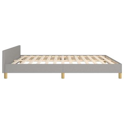 Bedframe zonder matras stof lichtgrijs 180x200 cm