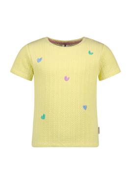 B.Nosy zomer top meisjes - geel - gebreid, embroiderie