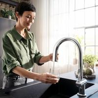 Hansgrohe Aqittura M91 Filter systeem 210, uittrekbare uitloop, starter set, chroom - thumbnail