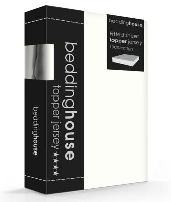 Beddinghouse Topdekhoeslaken Jersey Off White-70/80/90 x 200/210/220 cm