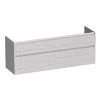 Brauer Delight Wavy - Onderkast - 160 cm - met 4 Softclose Lades Greeploos en 2 Sifon Uitsparingen - Forest Seashell - thumbnail