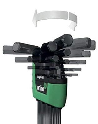 Wiha Stiftsleutelset | in ErgoStar houder | TORX® | kogelkop | 14-delig | chemisch gezwart - 36487 - 36487 - thumbnail