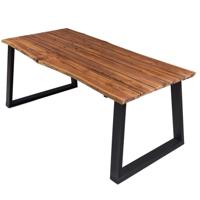 Eettafel 170x90x75 cm massief acaciahout - thumbnail