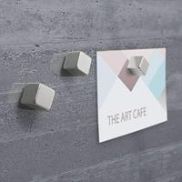 Sigel SI-GL403 Glasmagneetbord Artverum LED Light 480x480x15 Betondesign - thumbnail