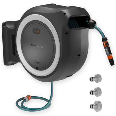 Avvolgitubo a parete - GARDENA - PowerRoll - XXL - P4A - Bianco - Lunghezza 40 m - Tubo 13 mm