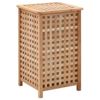 Wasmand 39x39x65 cm massief walnotenhout Wasmand 39x39x65 cm massief walnotenhout