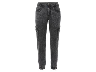 LIVERGY Heren denim joggers (Grijs, 56)