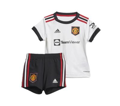 Manchester United Babykit Uit 2022-2023 - Maat 74 - Kleur: Wit | Soccerfanshop