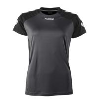 hummel sport T-shirt Aarhus antraciet/zwart - thumbnail