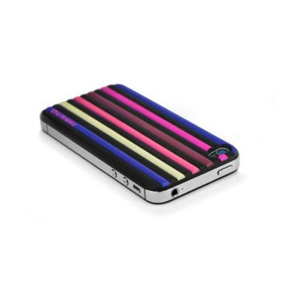 id America Cushi Stripe Soft Foam Pad voor iPhone 4/4S - 1 verpakking, Jazz Purple
