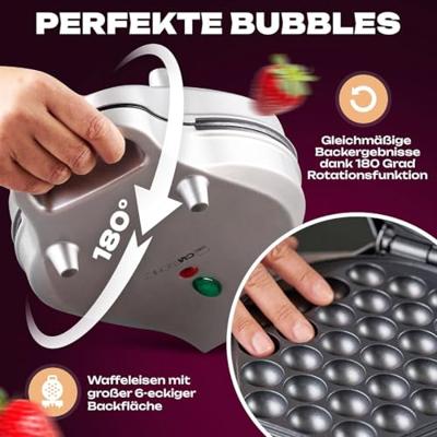 Clatronic WA 3772 Wafelijzer Anti-aanbaklaag Zilver