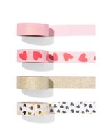 HEMA Washi tape hart - 4 stuks - thumbnail