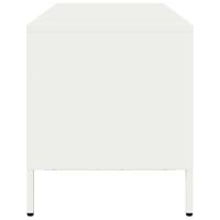 Tv-meubel 68x39x43,5 cm koudgewalst staal wit - thumbnail