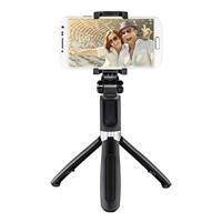 Hama Selfiestick met bluetooth-ontspanner en houder voor mobiele telefoon, selfiestick met uitbreidbare telescoopstang tot 57 cm, compacte selfiestang met statief, ook als tafelstatief en reisstatief, - thumbnail