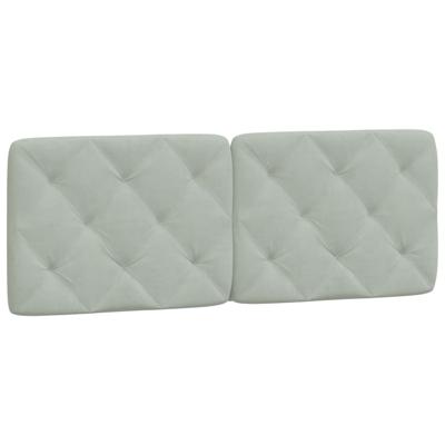 Bedframe zonder matras 200x200 cm fluweel lichtgrijs