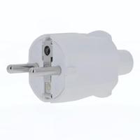 AS Schwabe 62221 Stekker met randaarde PVC 230 V Wit IP20 - thumbnail