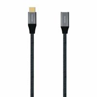 Kabel alargador USB 3.2 TYPE-C AISENS A107-0635 USB TYPE-C MACHO USB TYPE-C HEMBRA 1M GRIS - thumbnail