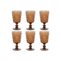 Set van bekers Home ESPRIT Kristal 8,5 x 8,5 x 16,3 cm (6 Stuks) - thumbnail