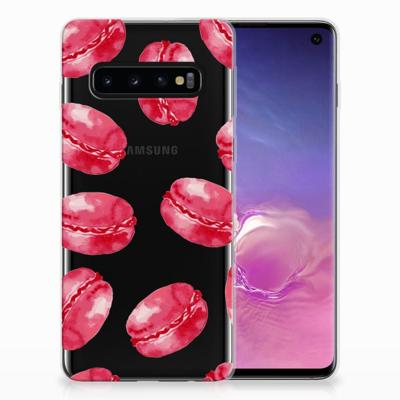 Samsung Galaxy S10 | Siliconen Case | Pink Macarons