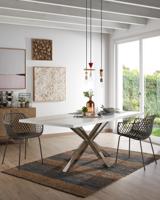 Kave Home Eettafel 'Argo' Melamine, 180 x 100cm, kleur Wit - thumbnail