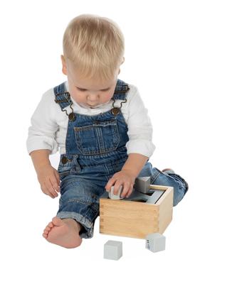 Label Label Vormendoos blauw