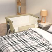 Babybox met matras linnen taupe - thumbnail