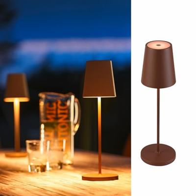 SLV Buiten tafellampVinolina Two roest - oplaadbaar - 1007695