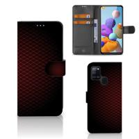 Samsung Galaxy A21s | Telefoon Hoesje | Geruit Rood - thumbnail