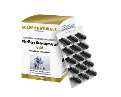 Golden Naturals Vloeibare groenlipmossel 120 Capsules