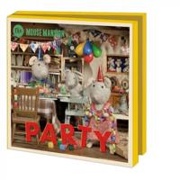 Kaartenmapje Het Muizenhuis, Party 10 Stuks met Enveloppen - thumbnail