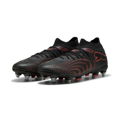 PUMA Future 9 Match IJzeren-Nop Voetbalschoenen (SG) Zwart Rood