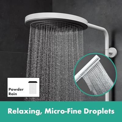 Hansgrohe Pulsify S Puro Showerpipe 260 1jet met thermostaat, mat wit