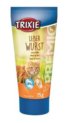 TRIXIE PREMIO LEVERWORSTPASTA KAT 75 GR TRIXIE PREMIO LEVERWORSTPASTA KAT 75 GR
