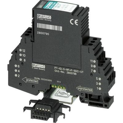 Phoenix Contact 2800801 PT-IQ-5-HF+F-12DC-UT Overspanningsbeveiliging (verdeelkast) Overspanningsbeveiliging voor: Verdeelkast 10 kA 1 stuk(s) Phoenix Contact 2800801 PT-IQ-5-HF+F-12DC-UT Overspanningsbeveiliging (verdeelkast) Overspanningsbeveiliging voor: Verdeelkast 10 kA 1 stuk(s)