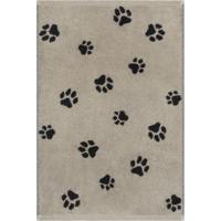 Cawö Cawo We love Dogs gemustert 6247 Gastendoekje 30x50 schwarz/beige - thumbnail