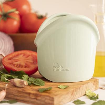 Food Huggers Herbruikbare bewaarzak - 900ml - jade solid Food Huggers Herbruikbare bewaarzak - 900ml - jade solid