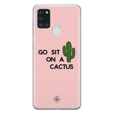 Samsung Galaxy A21s siliconen hoesje - Go sit on a cactus