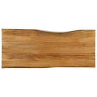Tafelblad met natuurlijke rand 140x60x3,8 cm massief mangohout - thumbnail