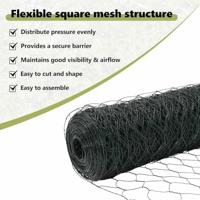 VidaXL Hexagon hek groen 0,4 x 100 m pvc - thumbnail