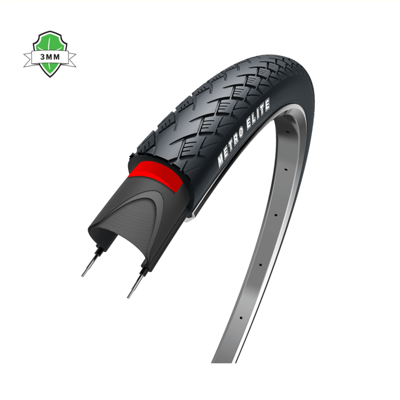 3M Wolff metro elite (m anti-leklaag), zwart met reflectie, 28x1 5/8x1 3/8, etrto 37-622