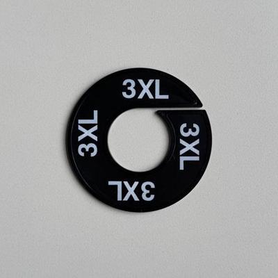 Maatring zwart/wit 3XL