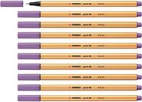 Fineliner stabilo point 88/62 f pruimenpaars | 10 stuks - thumbnail
