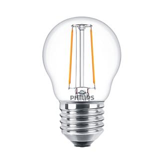 Philips LED filament kogel 2-25W E27 827 P45 helder LED3745 Philips LED filament kogel 2-25W E27 827 P45 helder LED3745