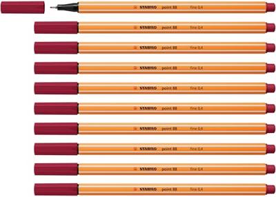 Fineliner stabilo point 88/19 f heidepaars | 10 stuks