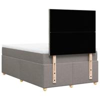 Boxspring met matras stof taupe 120x190 cm - thumbnail